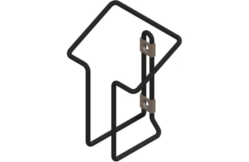 STECO laadhouder matzwart - STECO acculaderhouder. wandmontage zwart